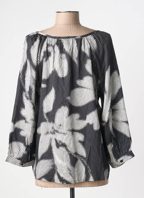 Blouse imprimé fantaisie manches longues noir CREAM femme