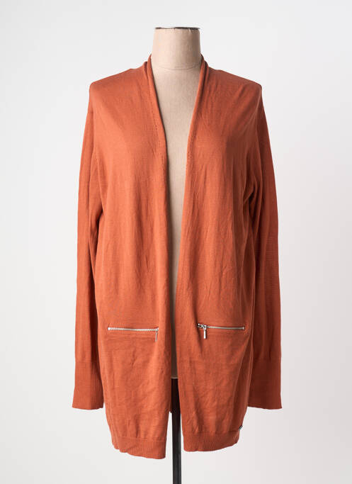 Gilet manches longues manches longues orange DDP femme