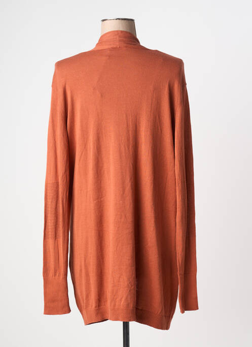Gilet manches longues manches longues orange DDP femme