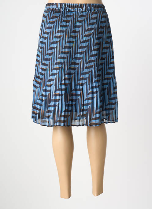 Jupe mi-longue taille normale bleu CREAM femme