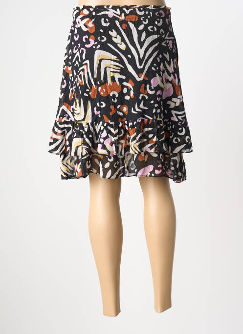 Jupe courte coupe évasée noir OUI femme