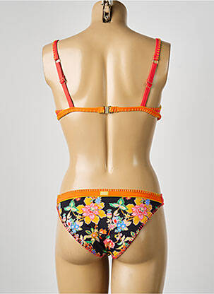 Maillot de bain 2 pièces stretch haut soutien-gorge moulé orange BANANA MOON femme