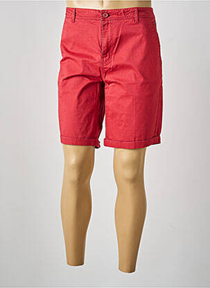 Bermuda stretch taille normale rouge SUN VALLEY homme