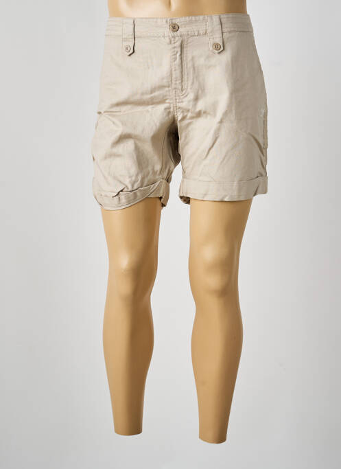 Bermuda coupe droite taille normale beige OXBOW homme