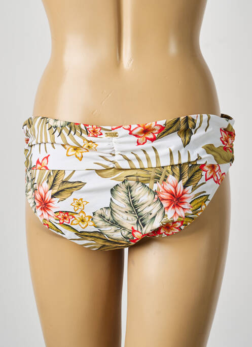 Bas de maillot de bain imprimé fantaisie culotte blanc BANANA MOON femme