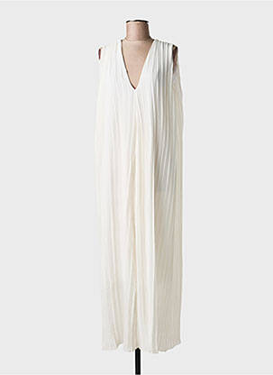 Robe longue sans manche sans manche blanc PINK P femme