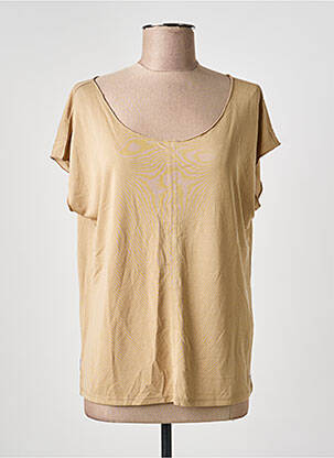 Top manches courtes manches courtes marron SUN VALLEY femme
