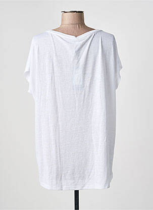 T-shirt coupe droite manches courtes blanc SUN VALLEY femme