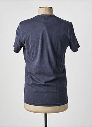 T-shirt coupe cintrée manches courtes bleu SUN VALLEY homme