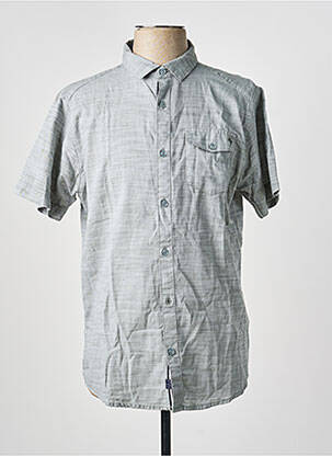 Chemise manches courtes coupe droite bleu SUN VALLEY homme