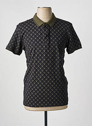 Polo stretch manches courtes noir SUN VALLEY homme