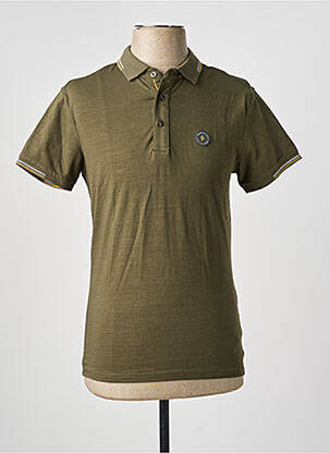 Polo stretch manches courtes vert SUN VALLEY homme