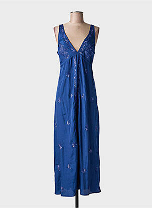 Robe longue sans manche sans manche bleu PINK PLANET femme