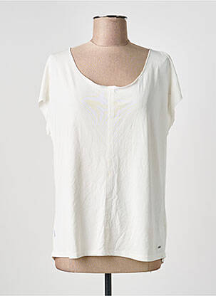 Top manches courtes manches courtes blanc SUN VALLEY femme
