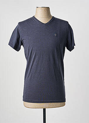 T-shirt coupe cintrée manches courtes bleu SUN VALLEY homme