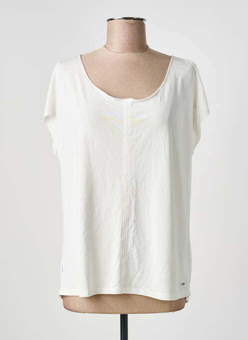 Top manches courtes manches courtes blanc SUN VALLEY femme
