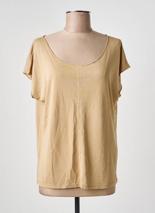 Top manches courtes manches courtes marron SUN VALLEY femme