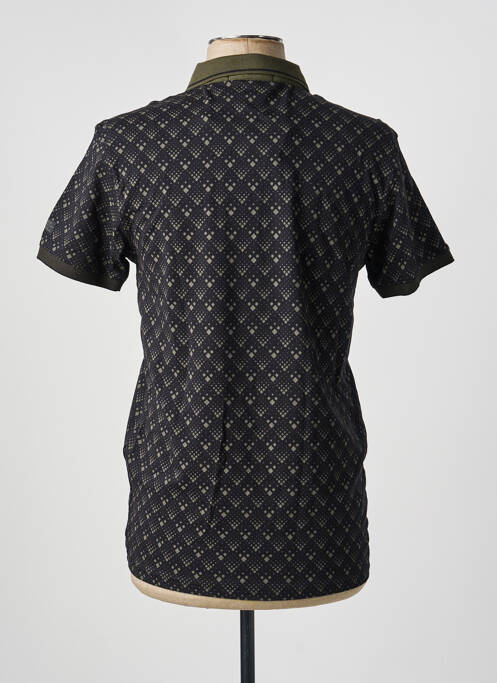Polo stretch manches courtes noir SUN VALLEY homme