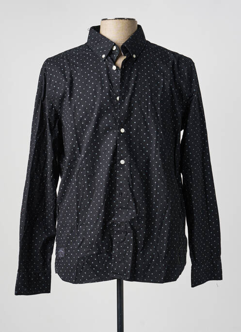 Chemise manches longues imprimé fantaisie noir OXBOW homme