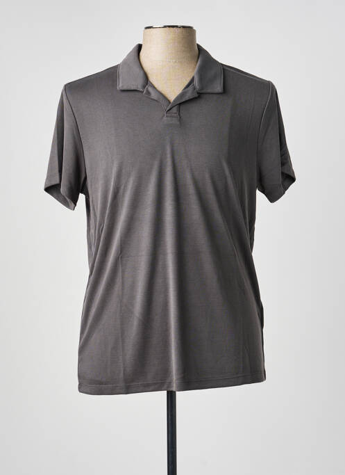 Polo coupe cintrée manches courtes gris SUN VALLEY homme