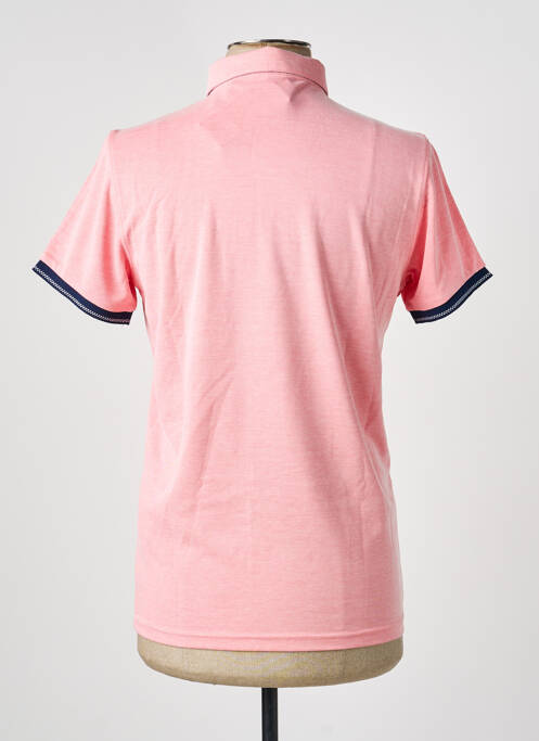 Polo coupe cintrée manches courtes rose SUN VALLEY homme