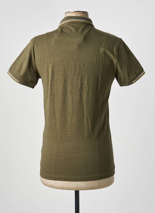 Polo stretch manches courtes vert SUN VALLEY homme