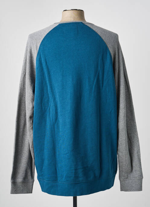 Pull col rond manches longues bleu FOX homme