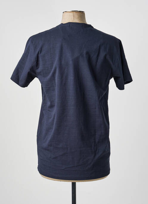 T-shirt coupe cintrée manches courtes bleu SUN VALLEY homme