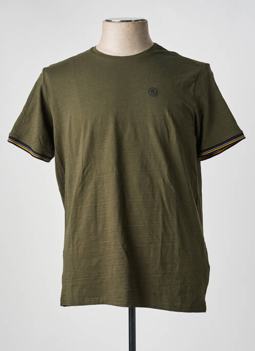 T-shirt coupe cintrée manches courtes vert SUN VALLEY homme