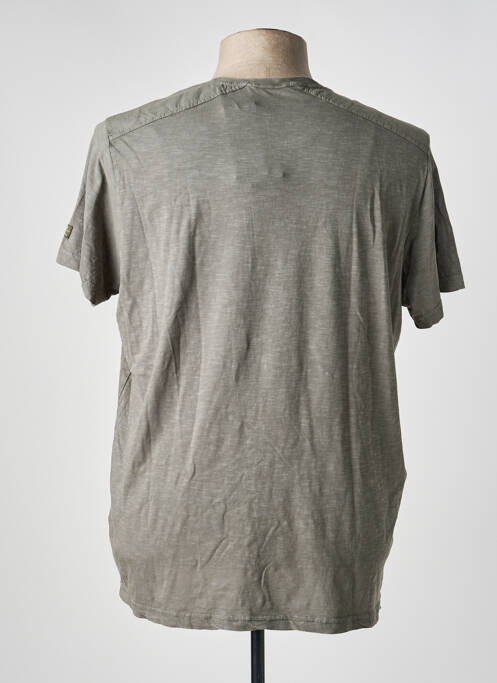 T-shirt coupe droite manches courtes vert SUN VALLEY homme