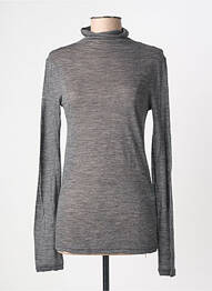 T-shirt manches longues manches longues gris SEMICOUTURE femme