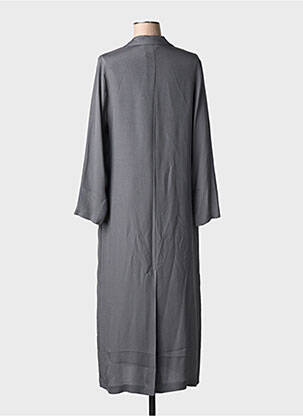 Robe longue manches longues manches longues gris MOMONI femme