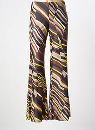 Pantalon large tissage popeline taille normale marron MALIPARMI femme