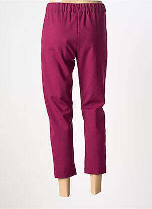 Pantalon 7/8 stretch taille normale violet SEMICOUTURE femme