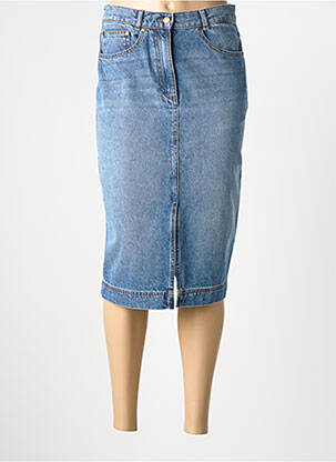Jupe mi-longue taille normale bleu TINSELS femme