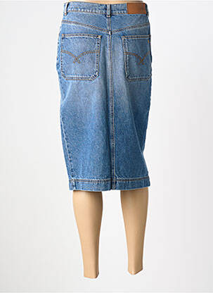 Jupe mi-longue taille normale bleu TINSELS femme