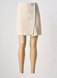 Jupe courte doublure beige BY MALENE BIRGER femme