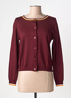 Gilet manches longues coupe cintrée violet NIU femme