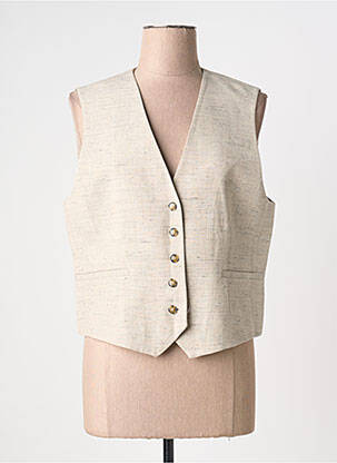 Gilet sans manche doublure beige HERSKIND femme