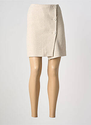 Jupe courte doublure beige BY MALENE BIRGER femme