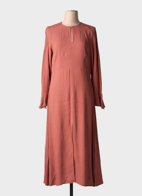 Robe longue manches longues manches longues orange ATTIC AND BARN femme