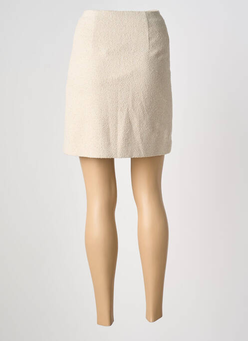 Jupe courte doublure beige BY MALENE BIRGER femme