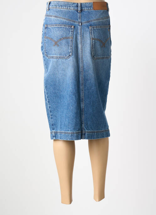 Jupe mi-longue taille normale bleu TINSELS femme