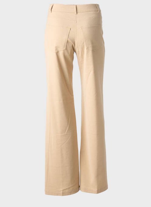 Pantalon droit stretch taille normale beige MOMONI femme