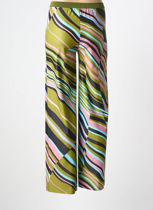 Pantalon large tissage popeline taille normale vert MALIPARMI femme