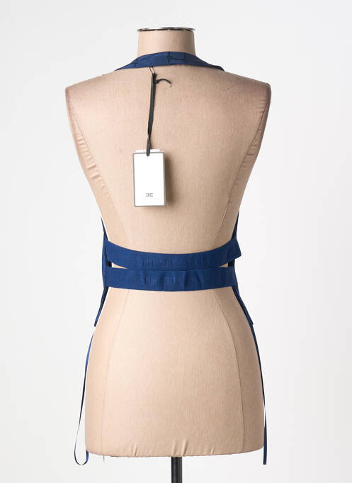 Top coupe cintrée sans manche bleu ELISABETTA FRANCHI femme