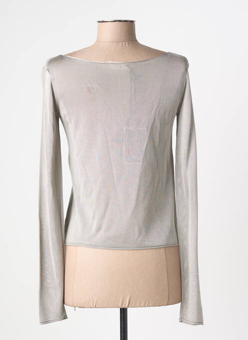 T-shirt coupe cintrée manches longues gris ELISABETTA FRANCHI femme