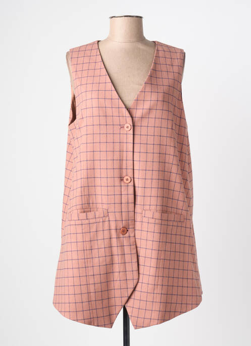 Veste casual coupe droite orange NIU femme