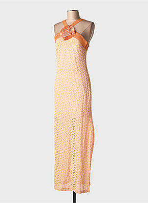 Robe longue sans manche sans manche orange PHO FIRENZE femme