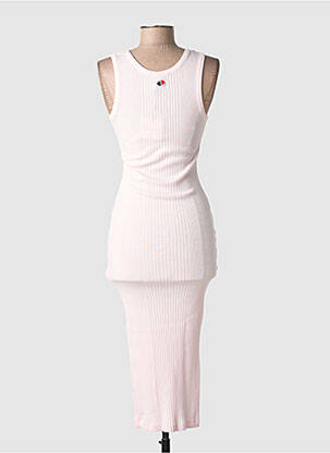 Robe mi-longue sans manche sans manche rose LA PETITE FRANCAISE femme